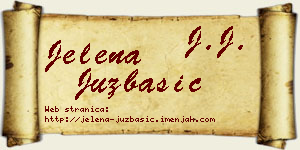 Jelena Juzbašić vizit kartica